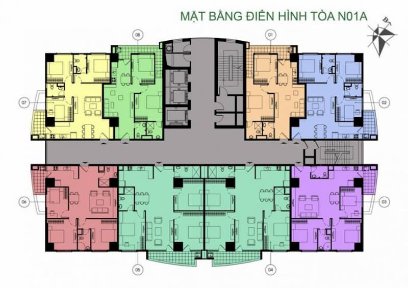 hình ảnh tòa N01A chung cư K35 Tân Mai