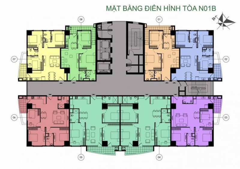 hình ảnh tòa N01B chung cư K35 Tân Mai