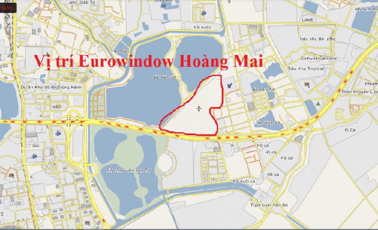 Vị trí Eurowindow Lake City Yên Sở