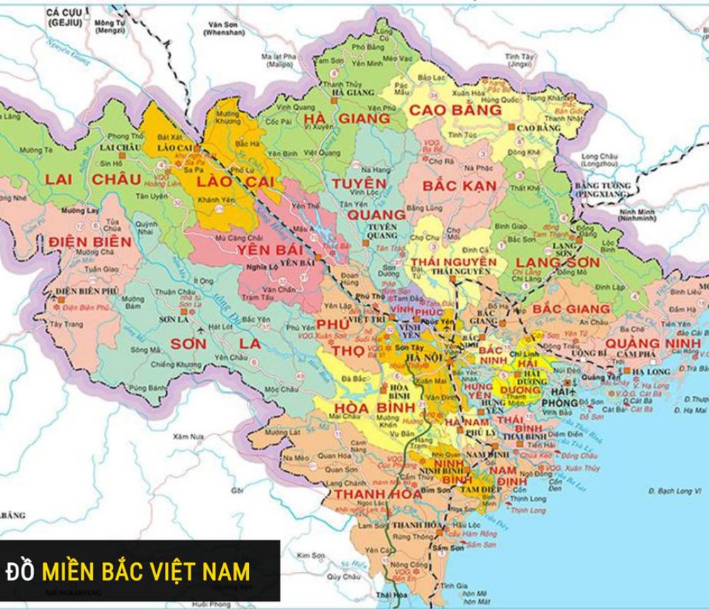 Bản đồ dùng miền Bắc Việt Nam
