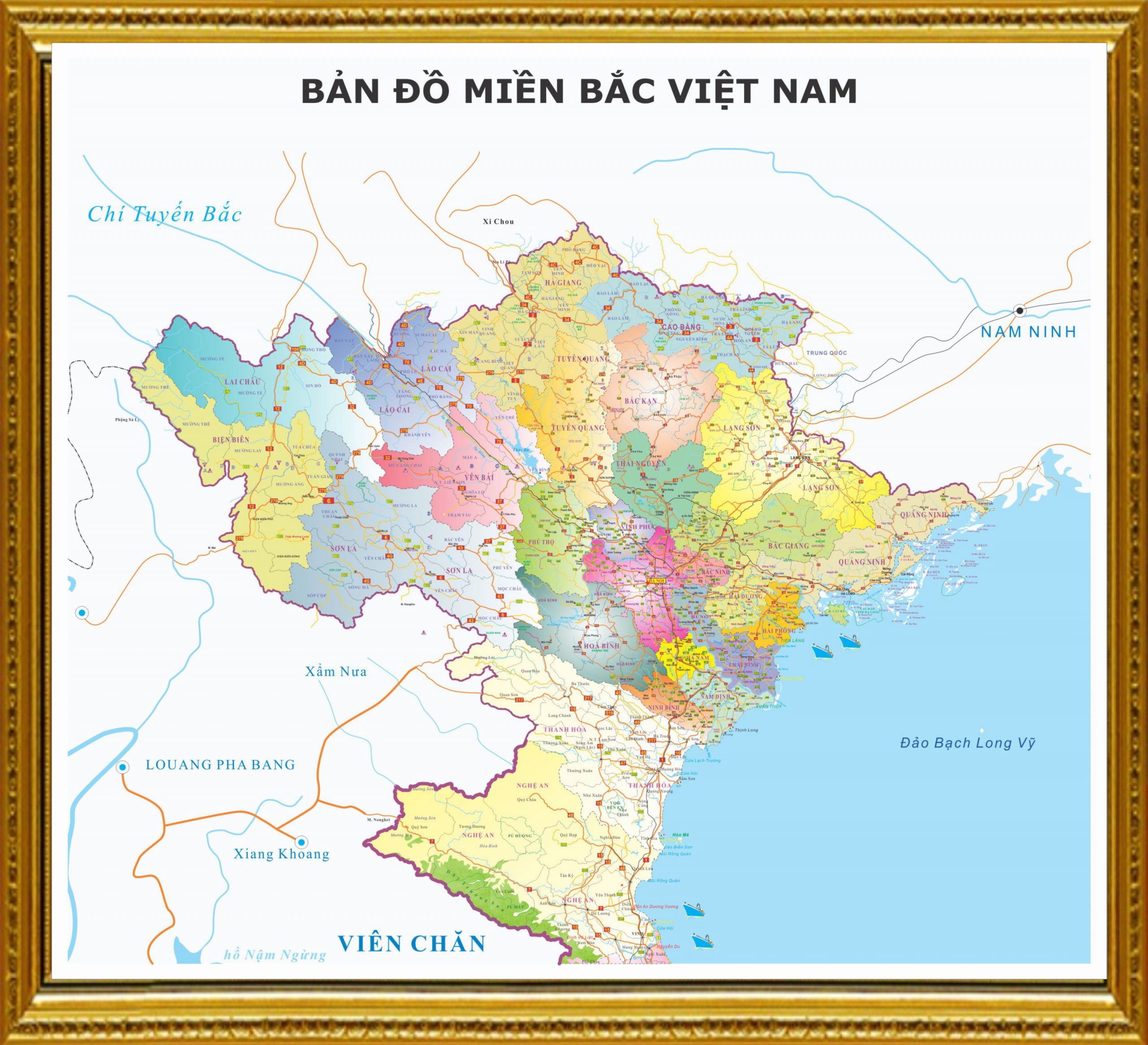 Bản đồ dùng miền Bắc Việt Nam