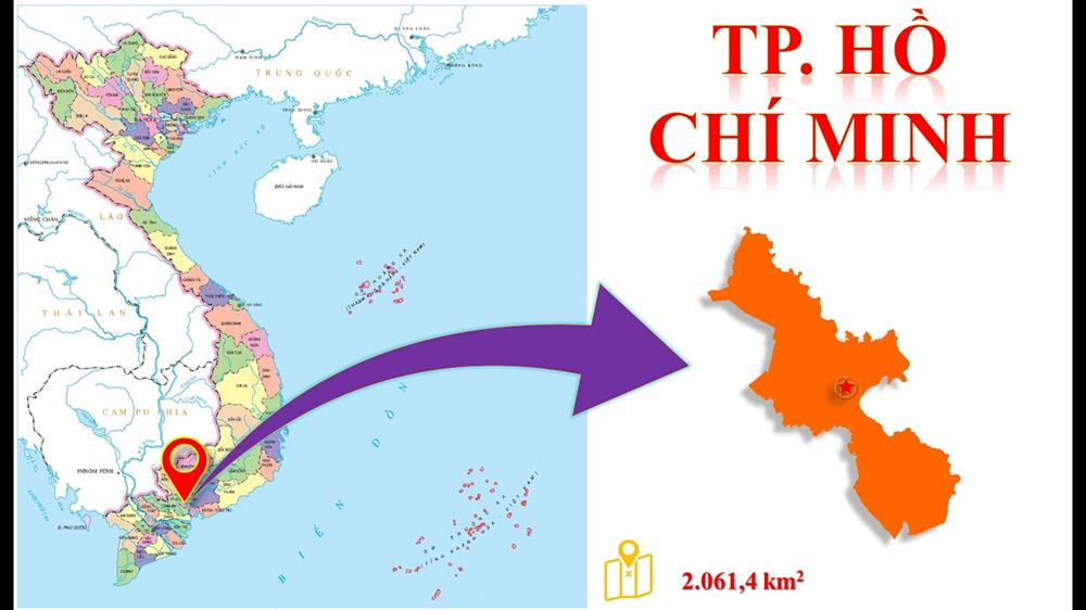 Bản Đồ Thành Phố Hồ Chí Minh & 24 Quận Huyện - Mới 1