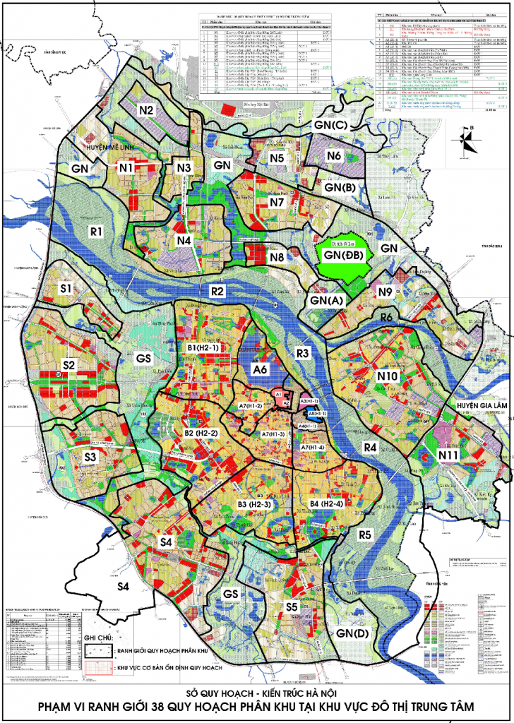 Bản đồ quy hoạch TP Hà Nội