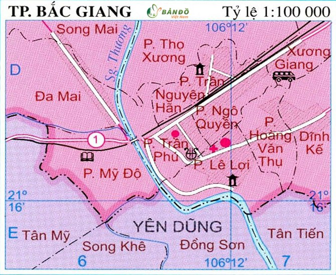 Bản đồ quy hoạch Bắc Giang