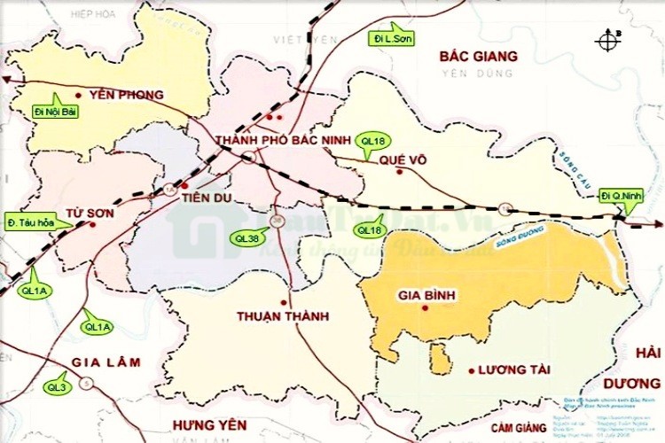 Bản đồ quy hoạch tỉnh Bắc Ninh