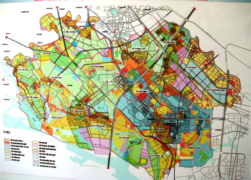 Bản đồ hành chính huyện Mê Linh 