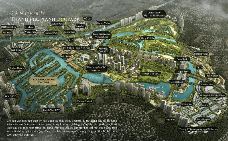 Khu Đô Thị Ecopark - Danh sách dự án Sắp & Đang mở bán