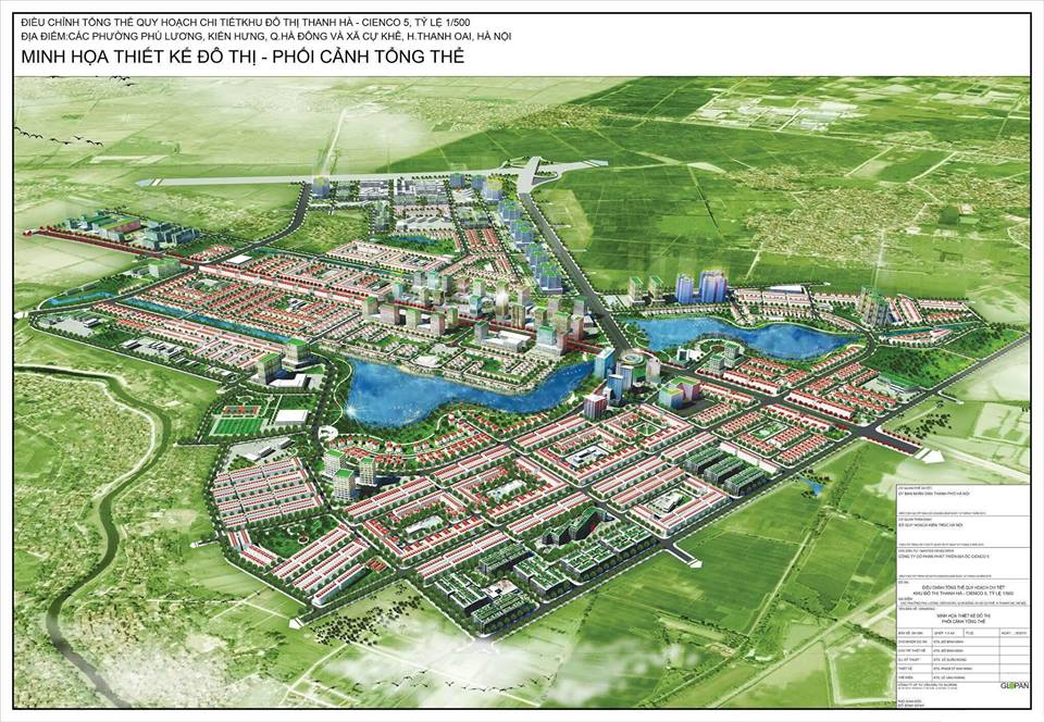 Hình ảnh tổng quan về Khu đô thị Thanh Hà, Kiến Hưng, Hà Đông