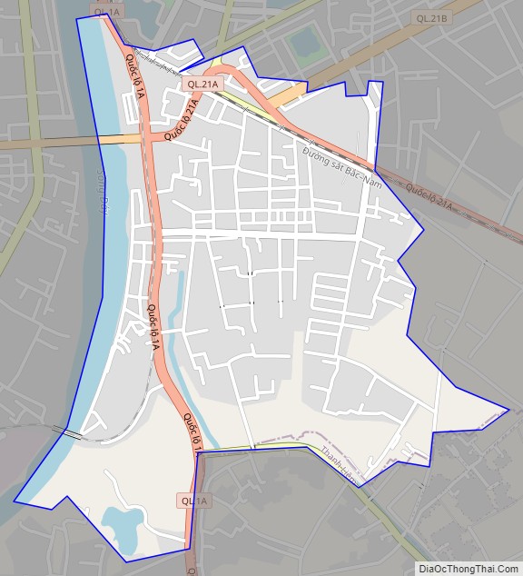 Bản đồ Phường Thanh Châu, Thành phố Phủ Lý