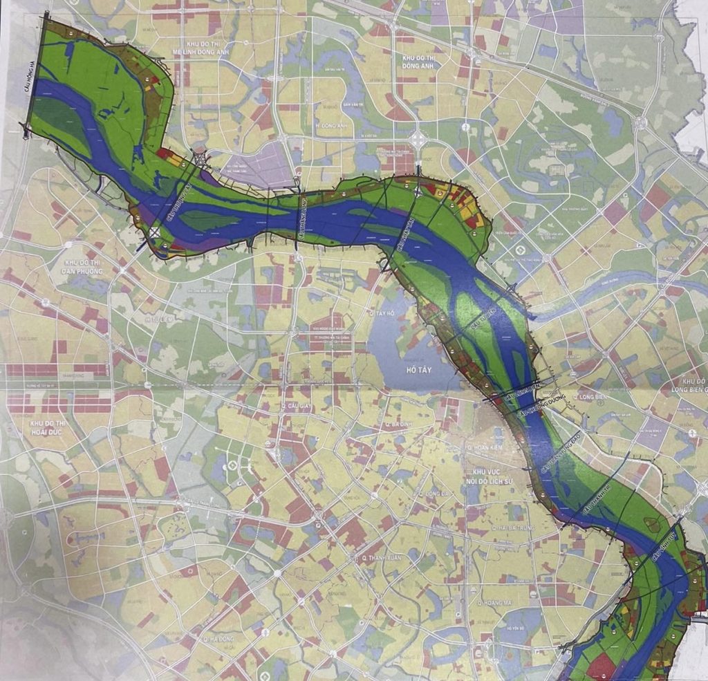 bản đồ quy hoạch sông Hồng