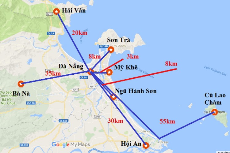Một số địa điểm du lịch nổi tiếng tại TP Đà Nẵng