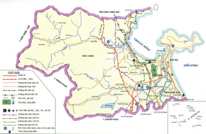 Bản đồ chỉ đường đi thành phố Đà Nẵng