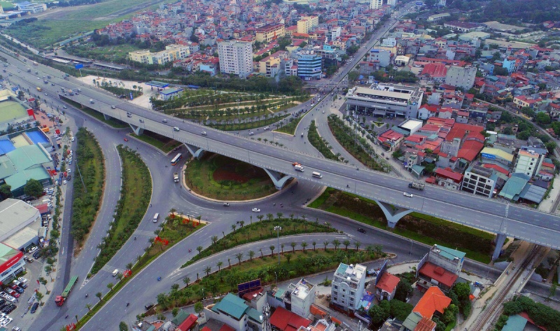 Khu vực Long Biên với hạ tầng giao thông được quy hoạch đồng bộ