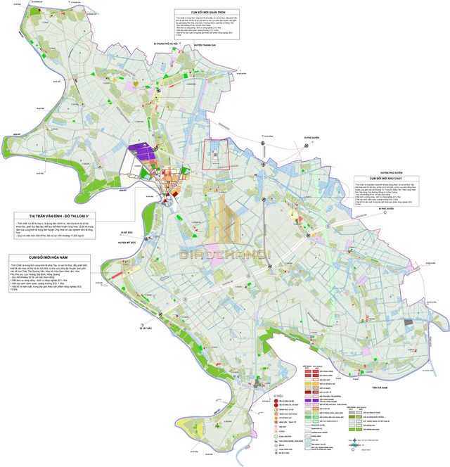 Bản đồ quy hoạch huyện Ứng Hòa chi tiết và tổng quan nhất