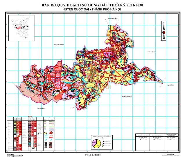 Bản đồ quy hoạch huyện Quốc Oai - Thông tin quy hoạch đến năm 2030 2