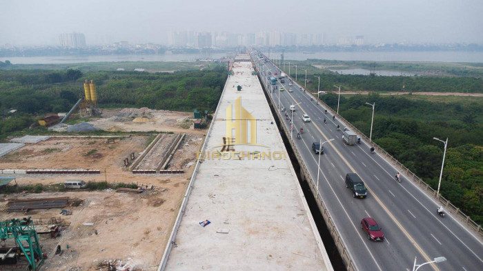 Cầu Vĩnh Tuy giai đoạn 2 đang được gấp rút thi công