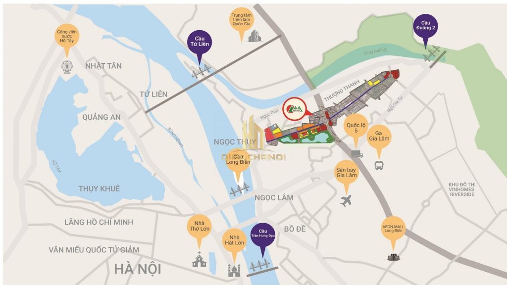 Vị trí địa lý căn hộ Khai Sơn City