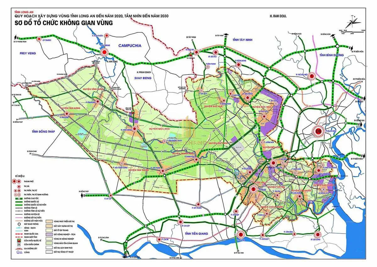 Bản đồ tỉnh Long An mới nhất & Thông tin quy hoạch đến 2030 1