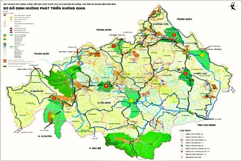 Bản đồ các xã, huyện của tỉnh Hà Giang mới nhất