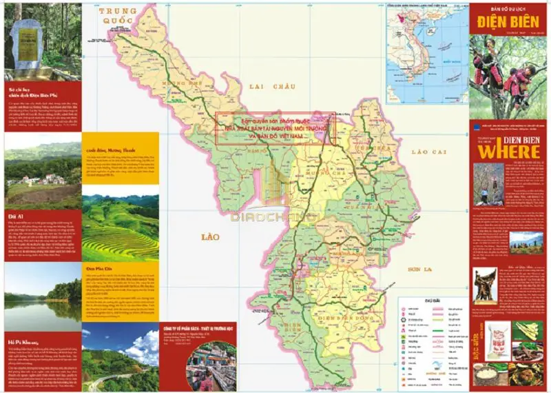 Bản đồ du lịch tỉnh Điện Biên