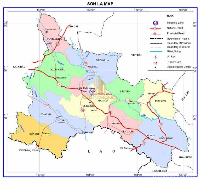 Bản đồ giao thông tỉnh Sơn La