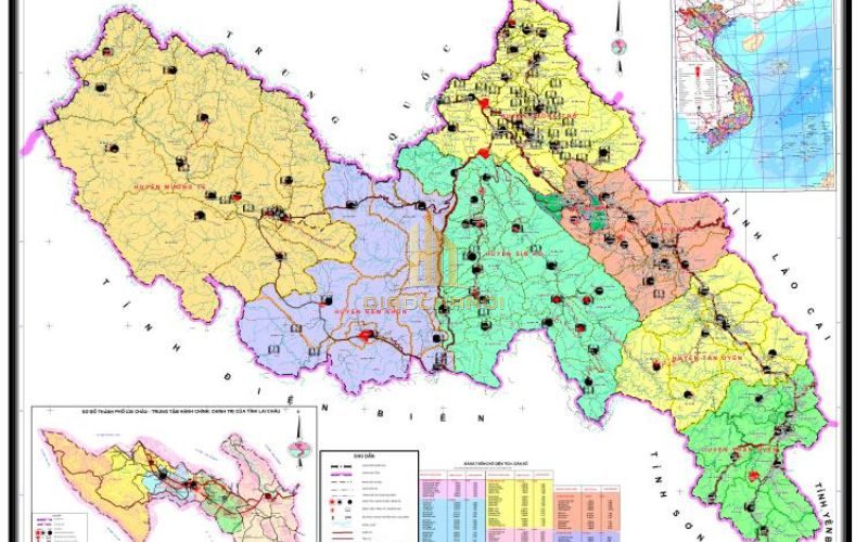 Bản đồ hành chính tỉnh Lai Châu