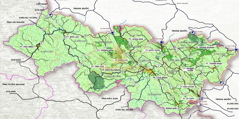 Bản đồ thông tin quy hoạch tỉnh Cao Bằng đến năm 2030