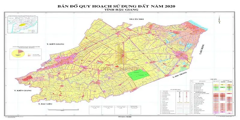 Bản đồ thông tin quy hoạch tỉnh Hậu Giang đến năm 2030