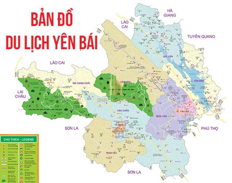 Những địa điểm du lịch nổi tiếng ở Yên Bái được liệt kê cụ thể trong bản đồ du lịch của tỉnh
