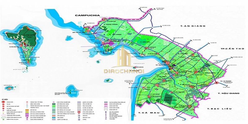 Thông tin bản đồ chi tiết toàn tỉnh Kiên Giang mới nhất