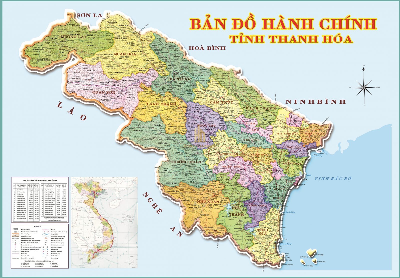 Bản đồ tỉnh Thanh Hóa 