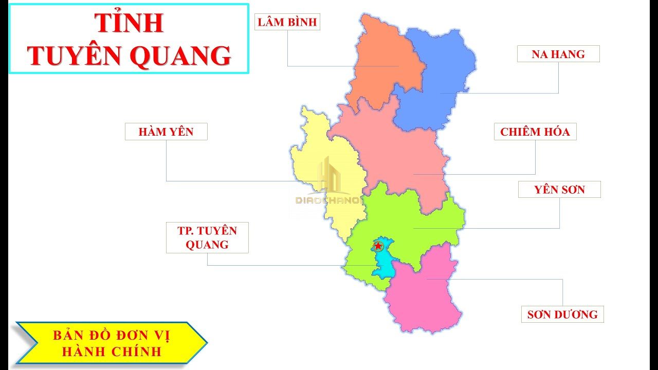 Bản đồ hành chính thành phố Tuyên Quan