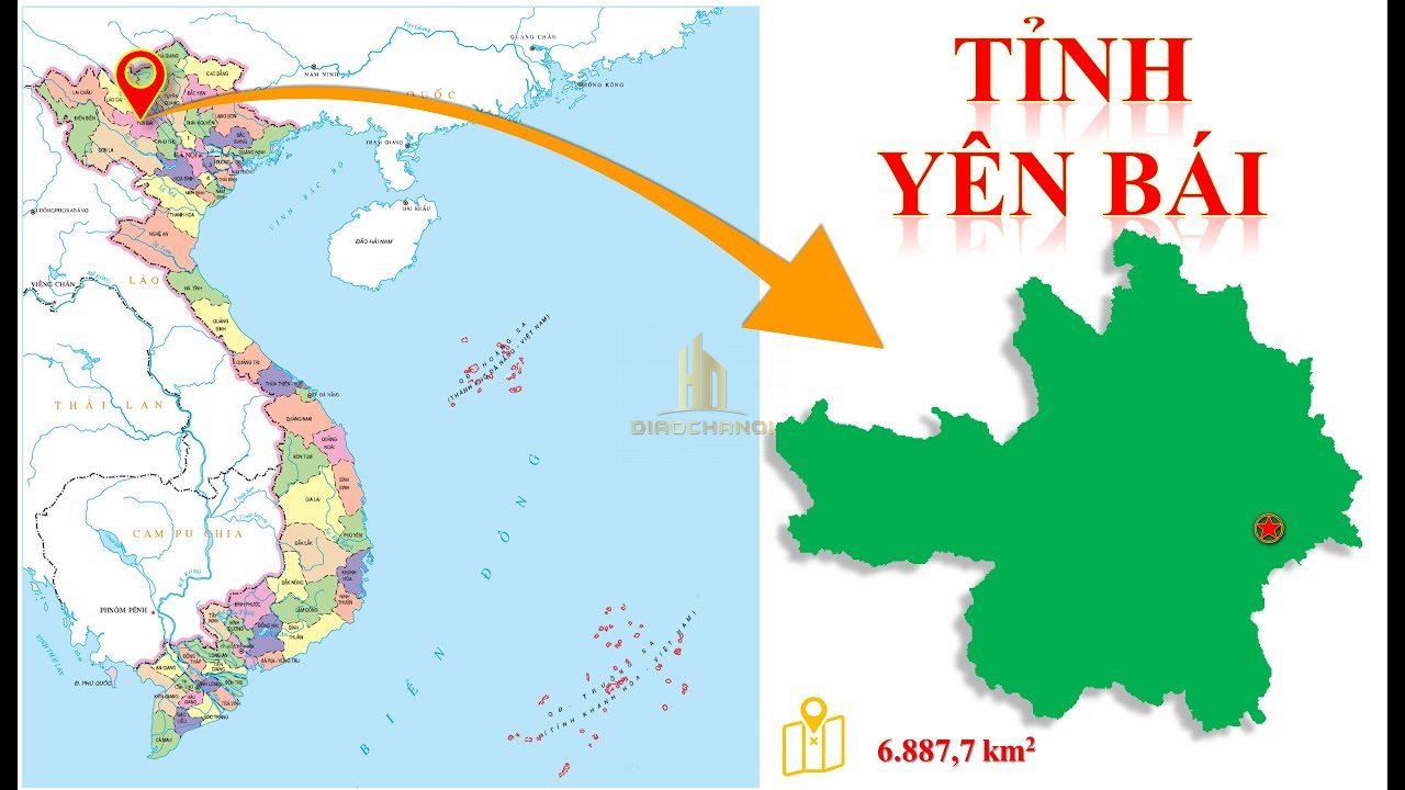 Bản đồ hành chính tỉnh Yên Bái 