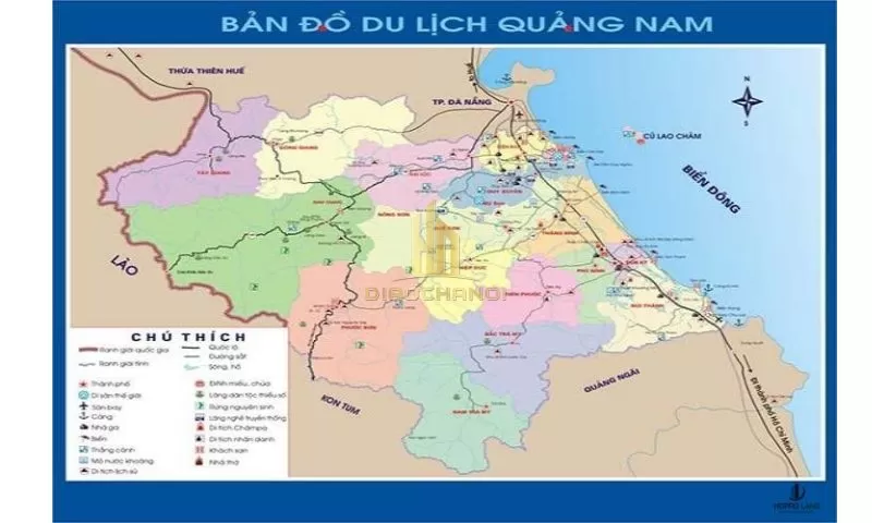 Bản đồ du lịch tỉnh Quảng Nam