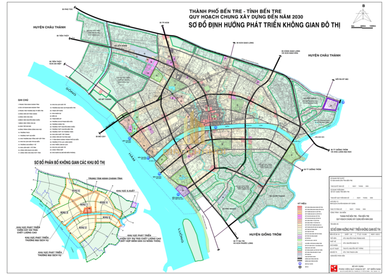 Bản đồ quy hoạch đô thị tỉnh Bến Tre 