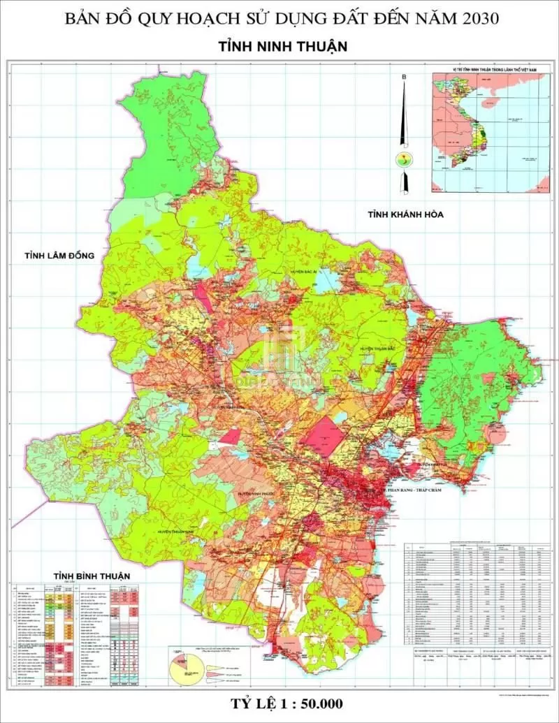 Bản đồ quy hoạch sử dụng đất tỉnh Ninh Thuận