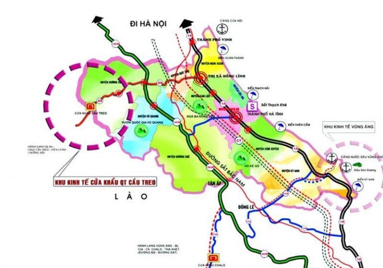 Cập nhật bản đồ tỉnh Hà Tĩnh và thông tin quy hoạch chi tiết đến năm 2030