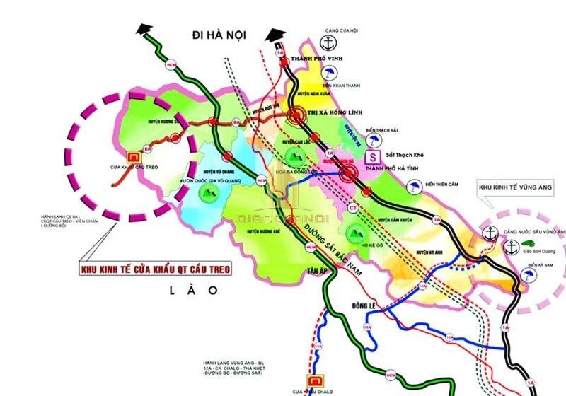Cập nhật bản đồ tỉnh Hà Tĩnh và thông tin quy hoạch chi tiết đến năm 2030