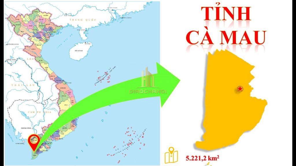 bản đồ tỉnh Cà Mau