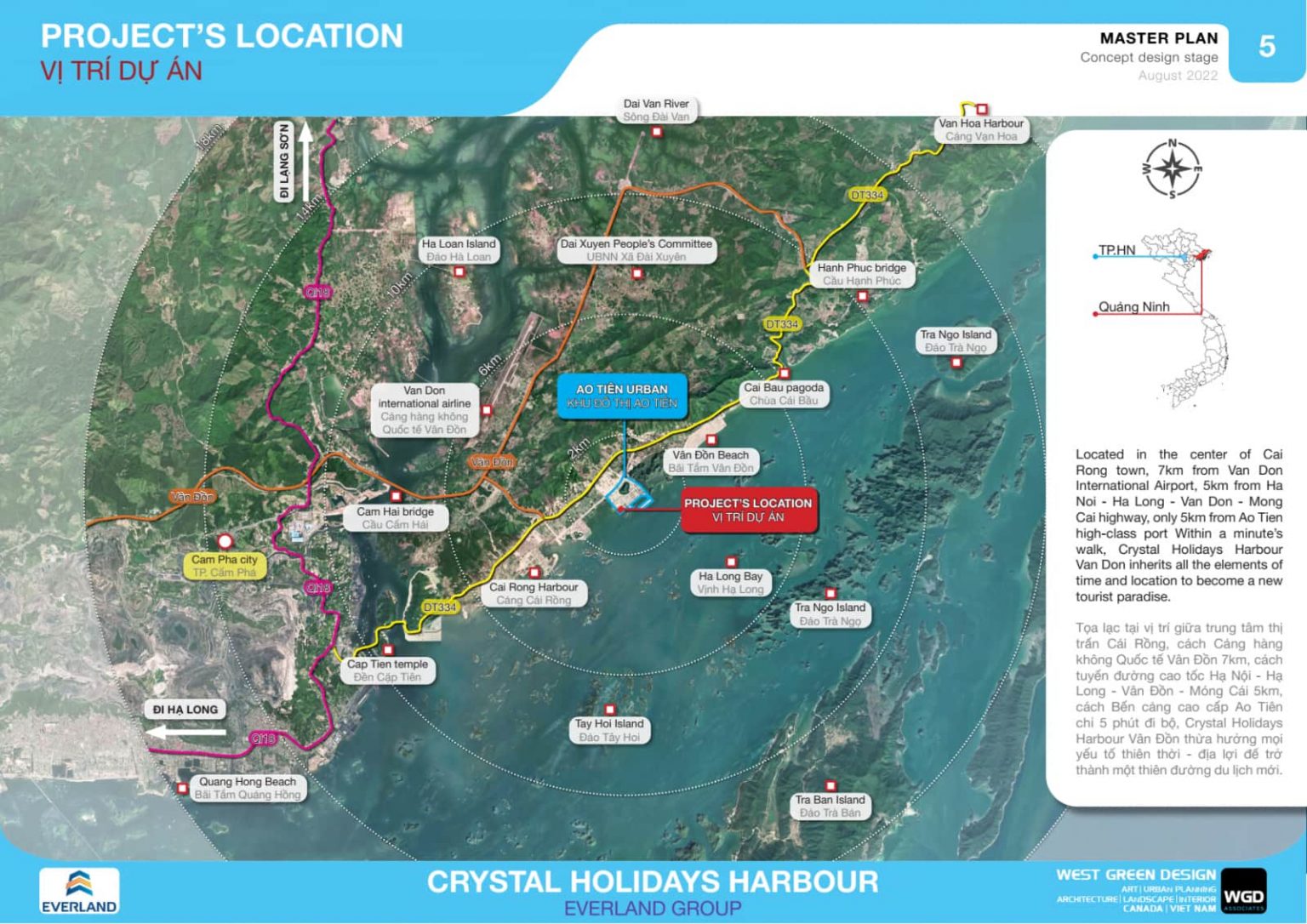 Vị trí dự án Crystal Holidays Harbour Vân Đồn
