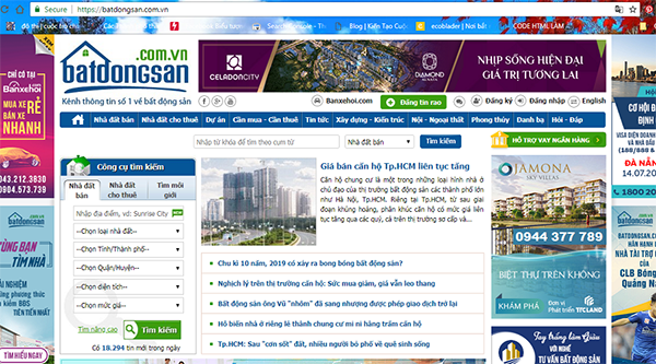 Batdongsan.com.vn là một trang web đăng tin bđs được thành lập tại Việt Nam
