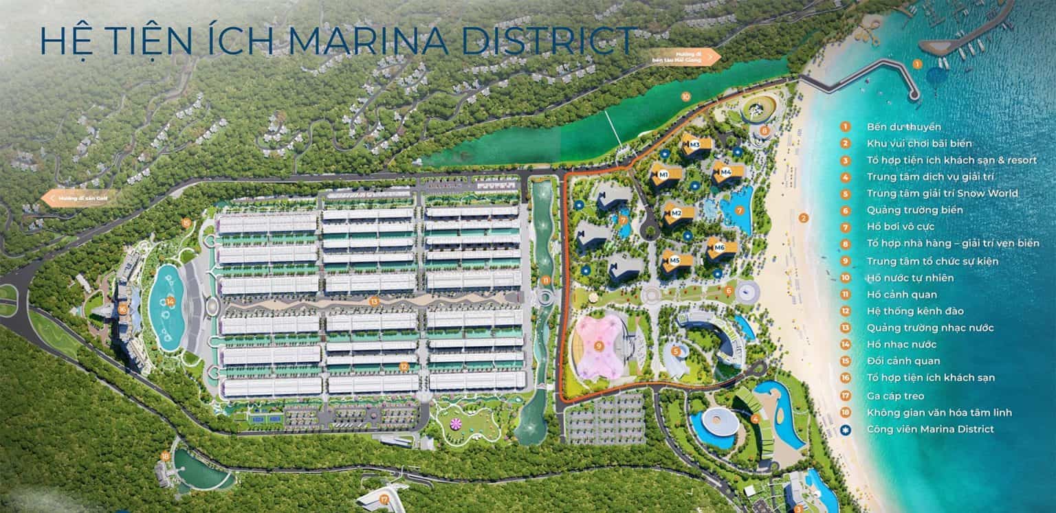 Tiện ích sống tại Condotel Marina District