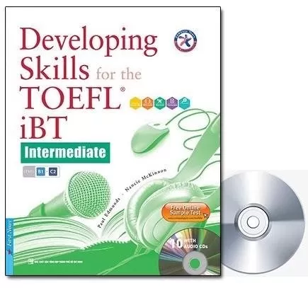 Tải xuống ebook Combo Developing Skills For The TOEFL iBT – Intermediate + CD PDF để nâng cao kỹ năng cho kỳ thi TOEFL iBT, bao gồm sách giáo trình và đĩa CD, giúp bạn rèn luyện và phát triển khả năng tiếng Anh trung cấp.