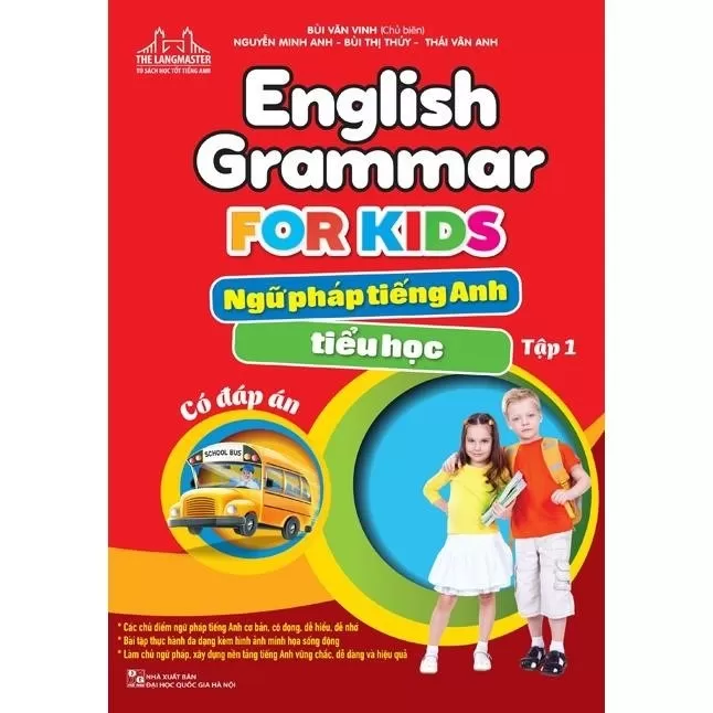 Review sách English Grammar For Kids – Ngữ Pháp Tiếng Anh Tiểu Học – Tập 1 (Có Đáp Án) là một cuốn sách hữu ích dành cho trẻ em học tiếng Anh, giúp chúng nắm vững ngữ pháp cơ bản thông qua các bài tập và đáp án đi kèm. Cuốn sách này giúp trẻ em hiểu rõ hơn về cấu trúc ngữ pháp tiếng Anh và áp dụng vào việc sử dụng ngôn ngữ một cách chính xác và tự tin.