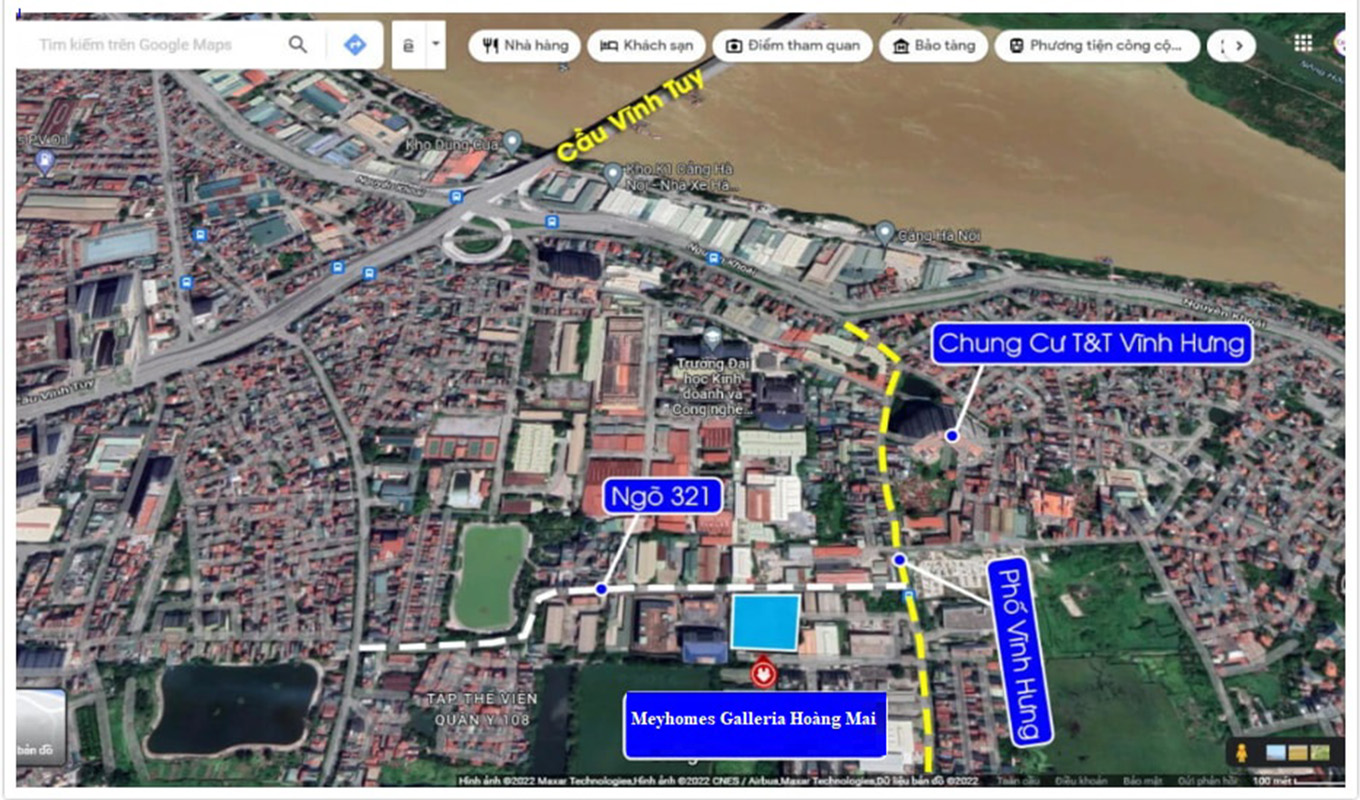 Vị trí Dự án Rivea Hanoi.