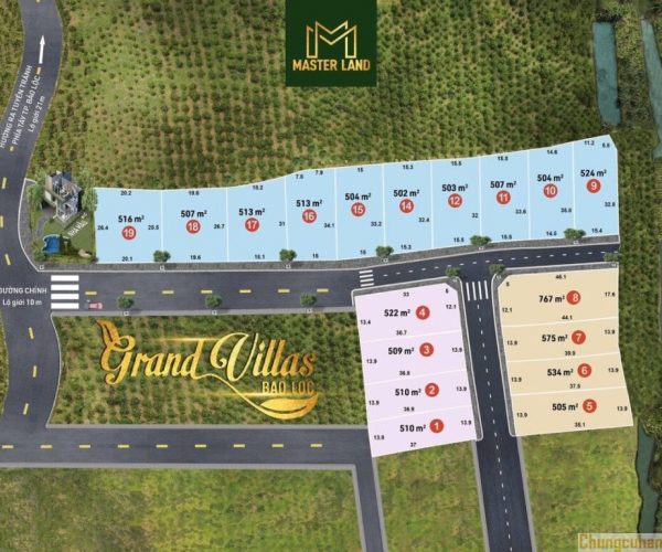 Mặt bằng Green Villas Lộc Quảng Bảo Lộc